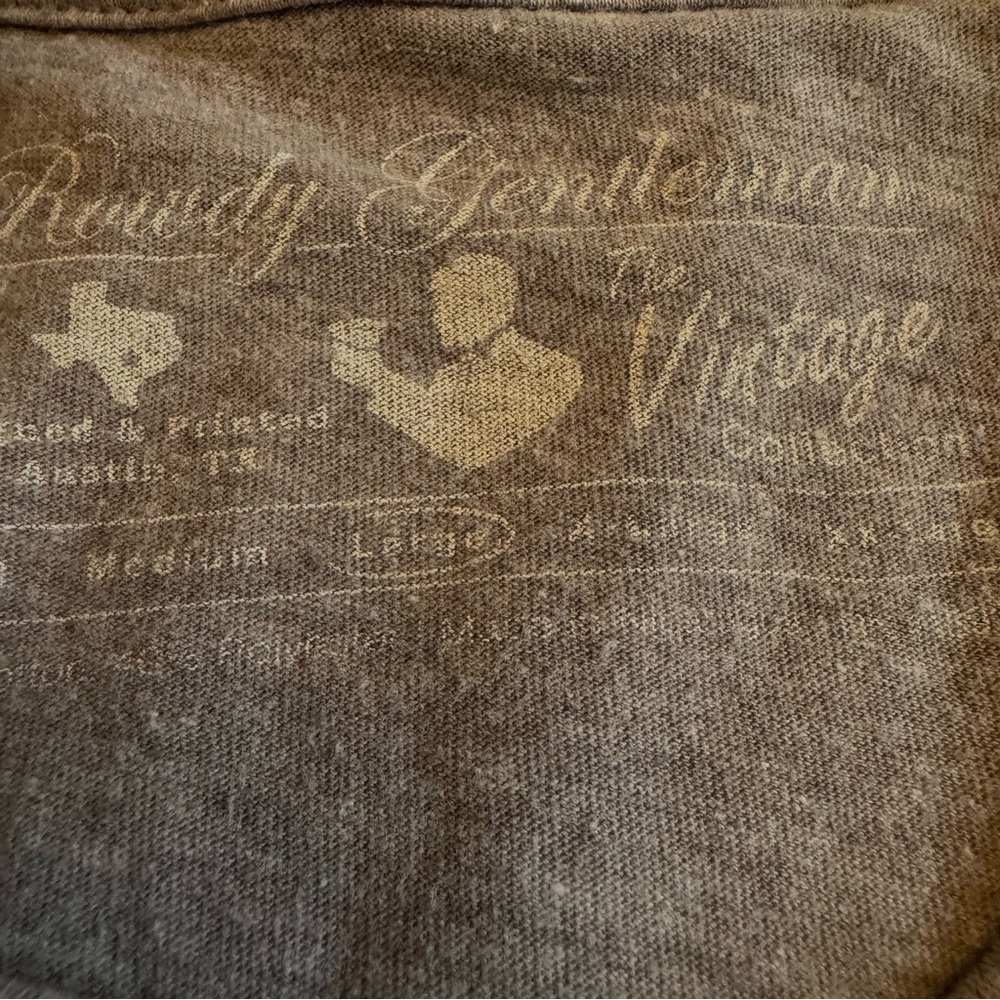 Rowdy Gentleman Gray and Black President Kennedy Graphic Men’s Tshirt Size L - Picture 6 of 7